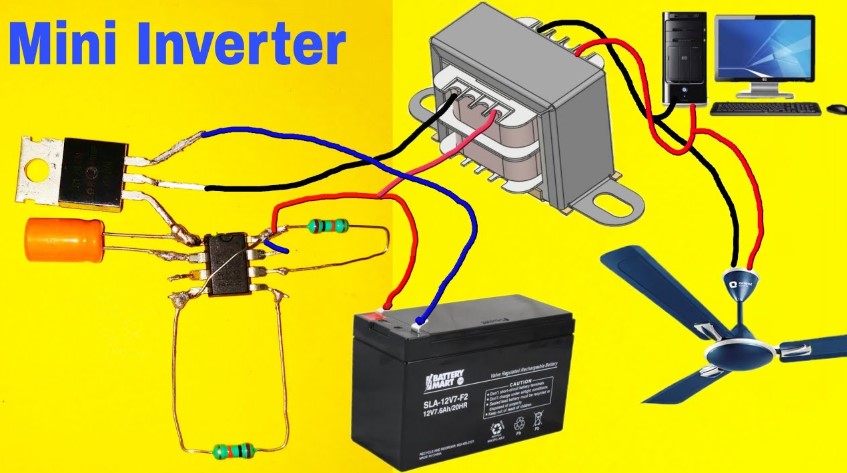 Rangkaian Inverter Mini