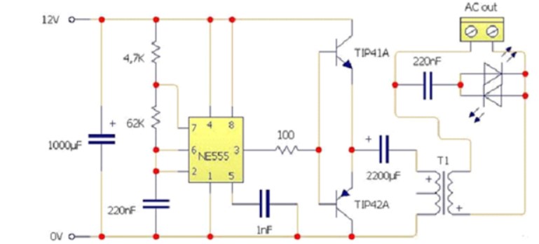 Skema Rangkaian Inverter DC